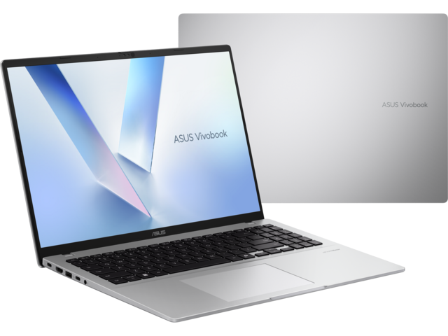 Лаптоп ASUS Vivobook 15 X1607CA-MB059, Intel Core Ultra 5 225H 14C (1.7/4.9GHz, 18MB Cache), 16.0" (40.64 cm) WUXGA IPS, Intel Iris Xe Graphics, 16GB LPDDR5X, 512GB M.2 NVMe SSD, Free DOS