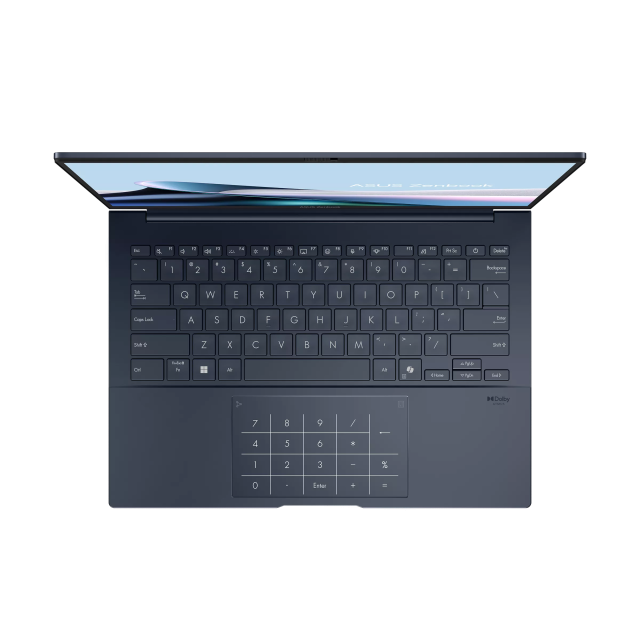 Лаптоп ASUS Zenbook 14 UX3405CA-ST786X, Intel Core Ultra 9 285H 16C (2.7 / 5.4 GHz, 24MB Cache), 14.0" (35.56 cm) 2.8K OLED, 120Hz, Intel Arc 7 Core, 32GB LPDDR5X, 1TB M.2 NVMe SSD, Windows 11 PRO