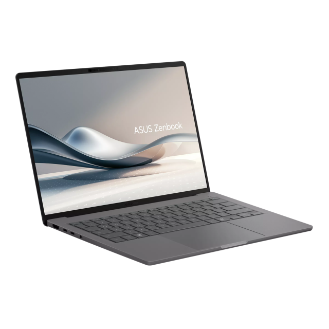Лаптоп ASUS Zenbook A14 UX3407QA-QD306W, Qualcomm Snapdragon X X1-26-100 8C (2.97 GHz, 12 MB cache), 14.0" (35.56 cm) WUXGA, OLED, Qualcomm Snapdragon X Adreno X1-45, 32GB LPDDR5X, 1TB M.2 NVMe SSD, Windows 11 Home 