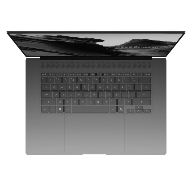 Лаптоп ASUS Zenbook S 16 UM5606GA-SR222X, AMD Ryzen AI 9 H 465 10C (3.3 / 5.0GHz, 24MB Cache), 16.0" (40.64 cm) 3K, OLED, 120Hz, Touchscreen, AMD Radeon 880M, 32GB LPDDR5X, 2 TB M.2 NVMe SSD, Windows 11 Pro