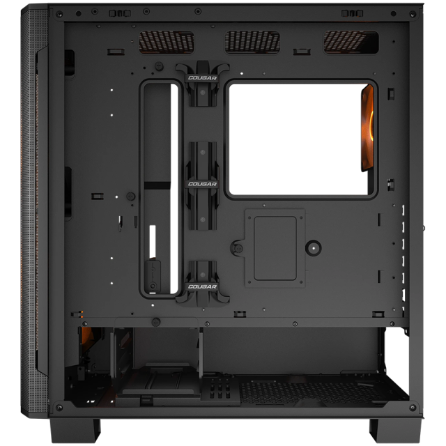 Кутия Cougar AIRFACE FLO RGB, Mid Tower,USB 1x Type-C, 2x USB 3.0, Mini ITX / Micro ATX / ATX / CEB / E-ATX, Black