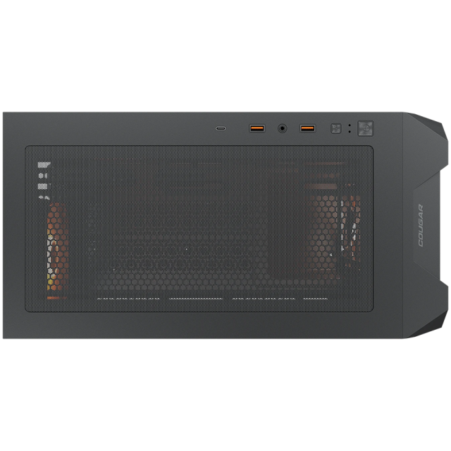 Кутия Cougar MX600 Mini V2 PRO, Mini Tower, 1x USB Type-C, 2x USB 3.0, Mini ITX / Micro ATX, Black