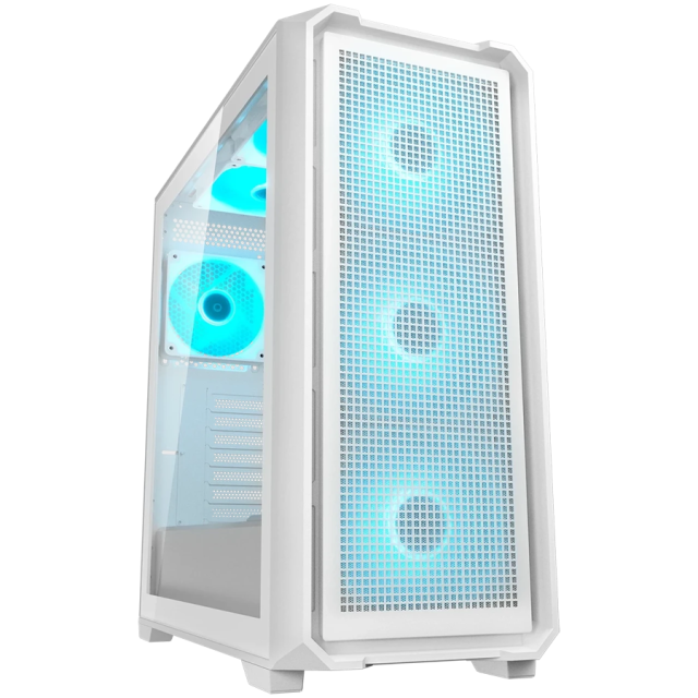 Кутия Cougar MX600 Air Pro White, Mid Tower, 2x USB 3.0, Mini ITX / Micro ATX / ATX / E-ATX