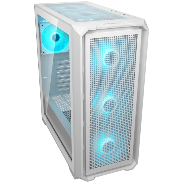Кутия Cougar MX600 Air Pro White, Mid Tower, 2x USB 3.0, Mini ITX / Micro ATX / ATX / E-ATX