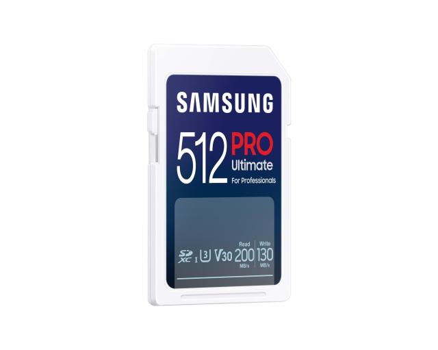 Карта памет Samsung PRO Ultimate Full-Size 512GB, microSDXC UHS-I, U3, V30, с адаптер