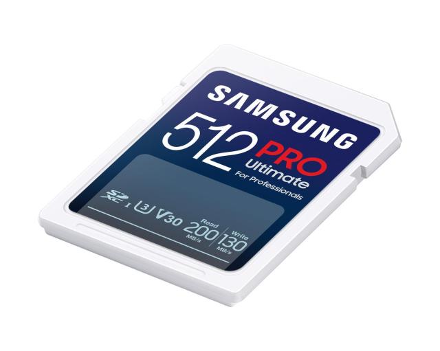 Карта памет Samsung PRO Ultimate Full-Size 512GB, microSDXC UHS-I, U3, V30, с адаптер