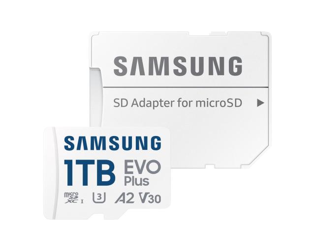 Карта памет Samsung EVO Plus 1TB, microSDXC, UHS-I, U3, V30, A2, Адаптер