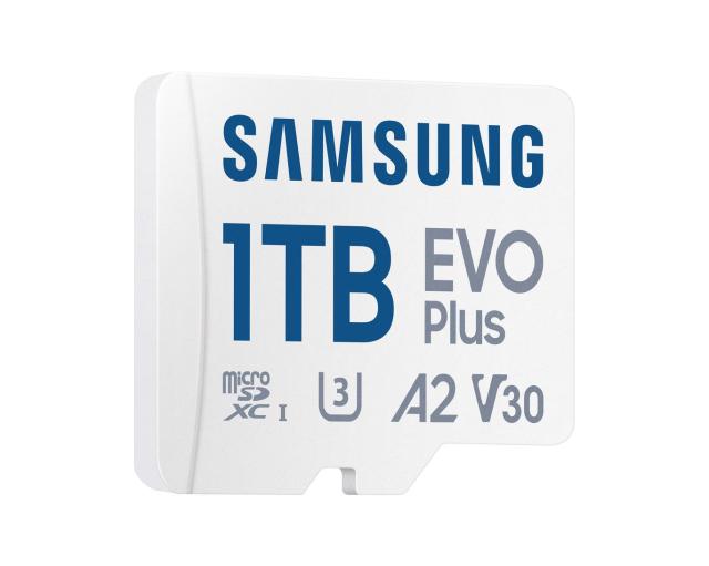 Карта памет Samsung EVO Plus 1TB, microSDXC, UHS-I, U3, V30, A2, Адаптер