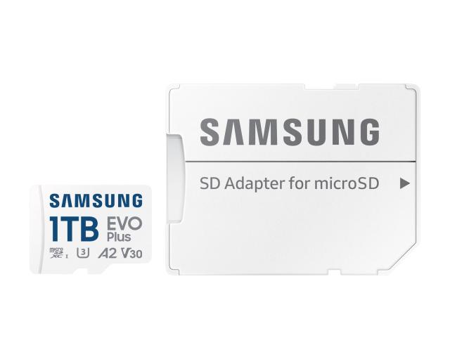 Карта памет Samsung EVO Plus 1TB, microSDXC, UHS-I, U3, V30, A2, Адаптер