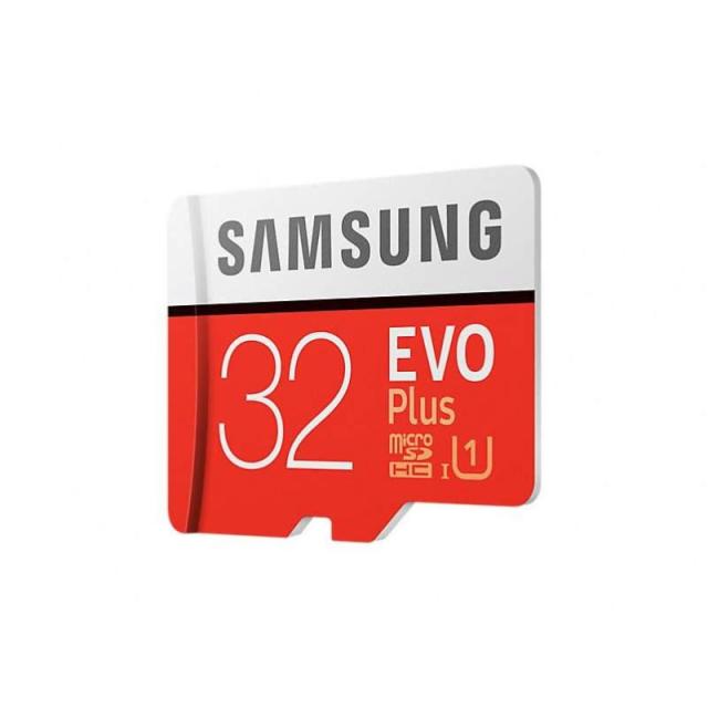 Карта памет Samsung EVO PLUS 32GB microSD, UHS-I, Class 10, с адаптер
