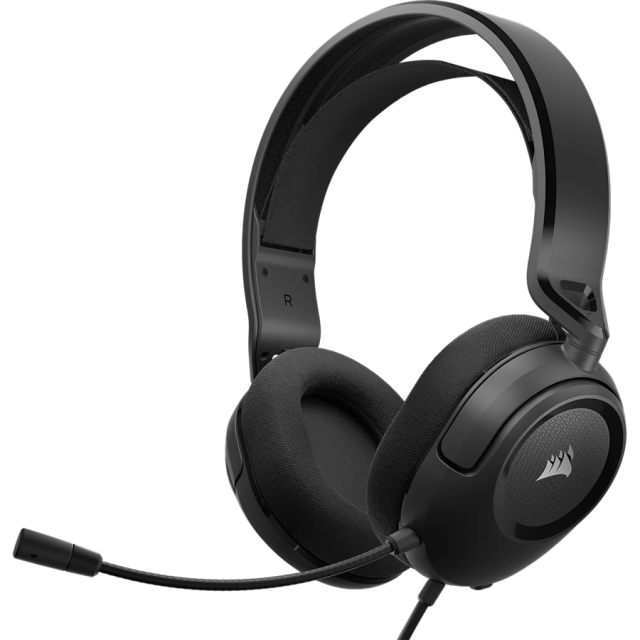 Слушалки Corsair HS35 v2 Headset, Carbon, 3.5mm жак, черни