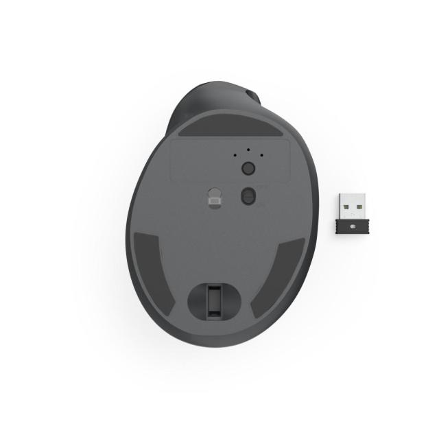 Hama EWM-500R, Ергономична вертикална мишка, Wireless, оптична (1000-1600 dpi), 7 бутона, черна