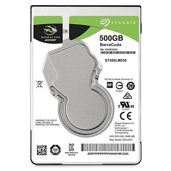 Твърд диск Seagate BarraCuda Mobile 500GB, SATA 6Gb/s 128MB Cache 2.5-Inch 7mm