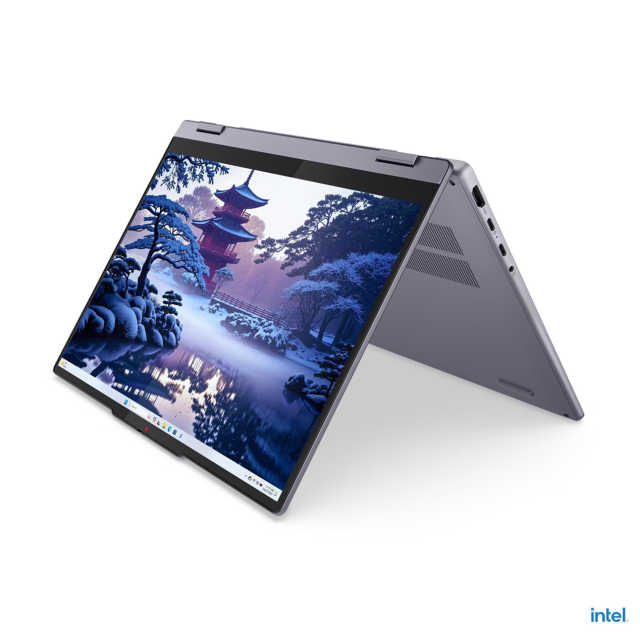 Лаптоп Lenovo IdeaPad 5 2-in-1 14IAL10, Intel Core Ultra 5 225U 12C (2.4 / 4.8 GHz, 12MB Cache), 14" (35.56cm) WUXGA IPS 300nits Glare Display, (HDMI), 16GB LPDDR5X, 1TB SSD NVMe, 2x USB 3.2 Gen 2 Type-C, Windows 11 Home