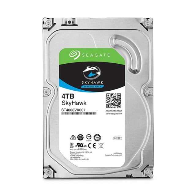 Твърд диск Seagate SkyHawk 4TB, 3.5" SATA 3, 5900RPM, 64MB Cache