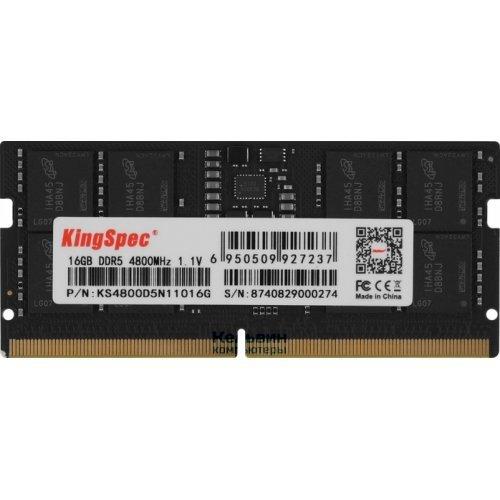 Памет KINGSPEC 16GB 4800MHz DDR5 SODIMM, CL40, 1.1 V