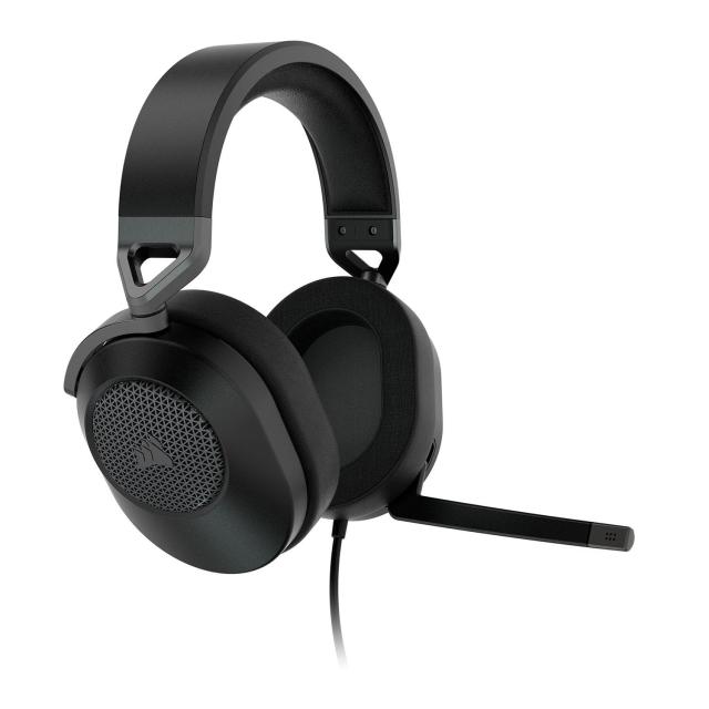 Слушалки Corsair HS65 Surround Carbon, микрофон, 3.5 mm jack, Black