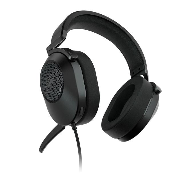 Слушалки Corsair HS65 Surround Carbon, микрофон, 3.5 mm jack, Black