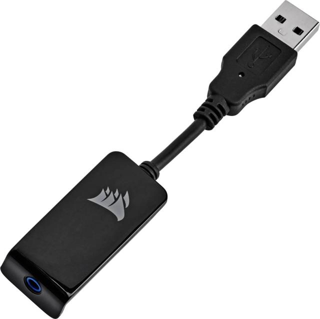 Слушалки Corsair HS65 Surround Carbon, микрофон, 3.5 mm jack, Black