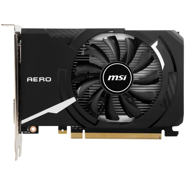 Видео карта MSI nVIDIA GeForce GT 1030 AERO ITX OC 4GB GDDR4, 64-bit, HDMI, DVI