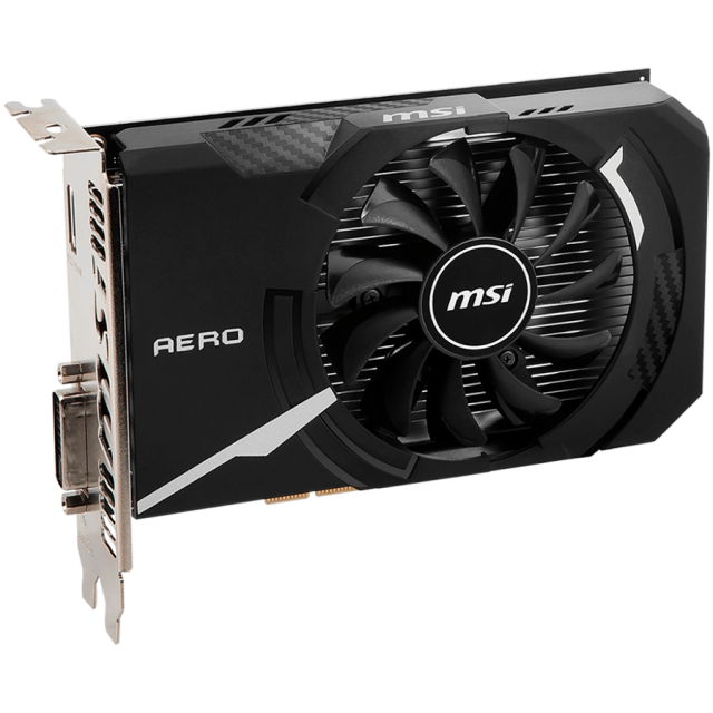 Видео карта MSI nVIDIA GeForce GT 1030 AERO ITX OC 2GB GDDR4, 64-bit, HDMI, DVI