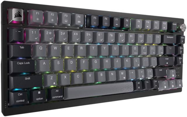 Геймърска клавиатура Corsair K65 Plus RGB 75% , HS, Corsair NLX Red Key Switches, Wireless/Bluetooth/USB