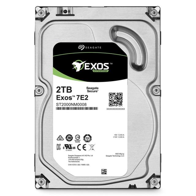 Твърд диск Seagate Exos 2TB 3.5-Inch SATA 6Gb/s 7200 RPM 128MB