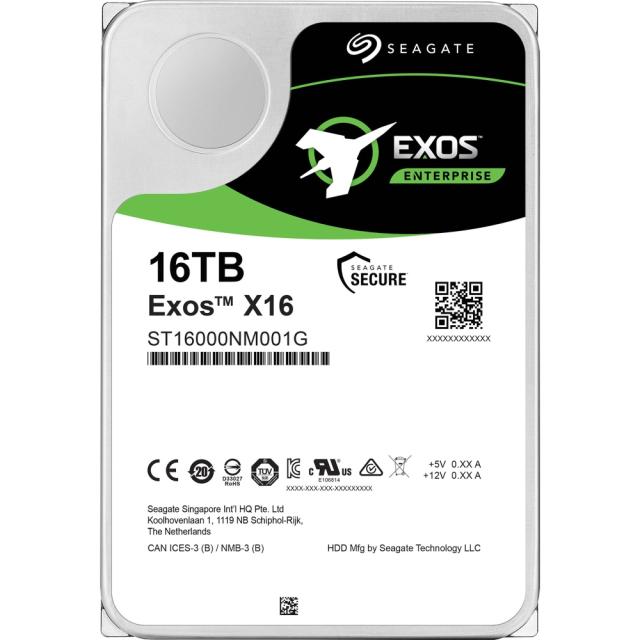 Твърд диск Seagate Exos X16 16TB HDD 7200 RPM 512e/4Kn SATA 6Gb/s 256MB Cache 3.5