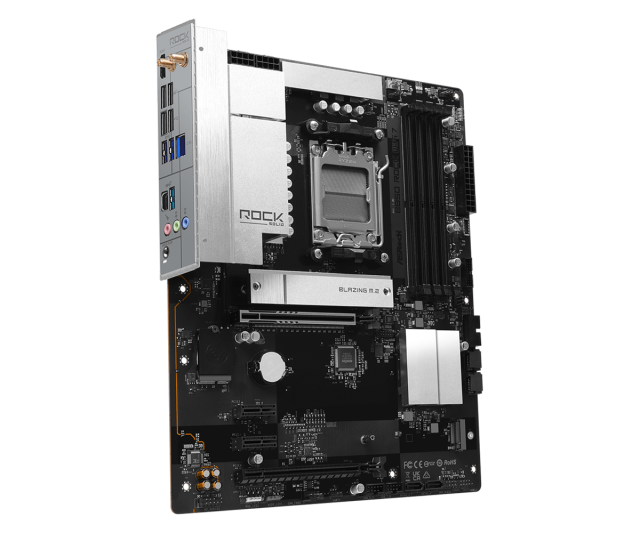 Дънна платка ASRock B850 ROCK WIFI7, AM5, 4x DDR5, 2x M.2, 4x SATA 6Gb/s, Wi-Fi 7, Bluetooth 5.4, HDMI, ATX