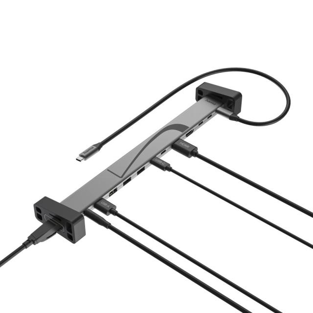 Мултипортов адаптер HAMA "Connect2Office Work" USB-C, 12 порта