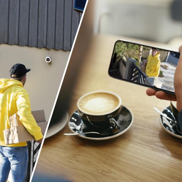 HAMA Wi-Fi Камера за външно наблюдение с детектор за светлина и движение, 2688 x 1520p, 4MP