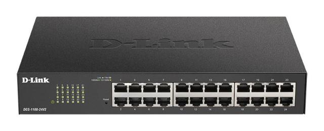Суич D-Link DGS-1100-24V2, 24 портов 10/100/1000 Gigabit Smart Switch