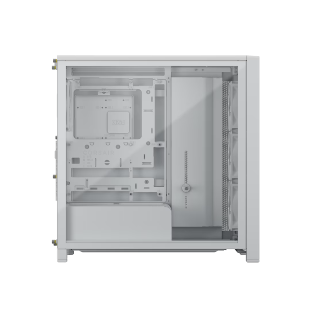 Кутия Corsair Frame 4000D Wood RS, White/Oak, Mid-Tower, 1x USB Type-C, 2x USB 3.2, Mini-ITX, Micro-ATX, ATX, E-ATX