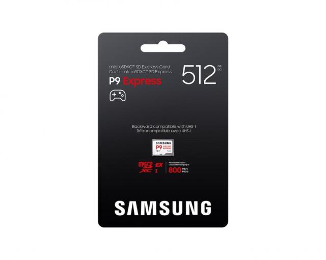 Карта памет Samsung microSDXC, 512GB P9 Express, UHS-I, U3, V30, A1