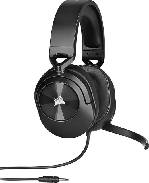 Слушалки с микрофон Corsair HS55 Carbon, 3.5mm, Black