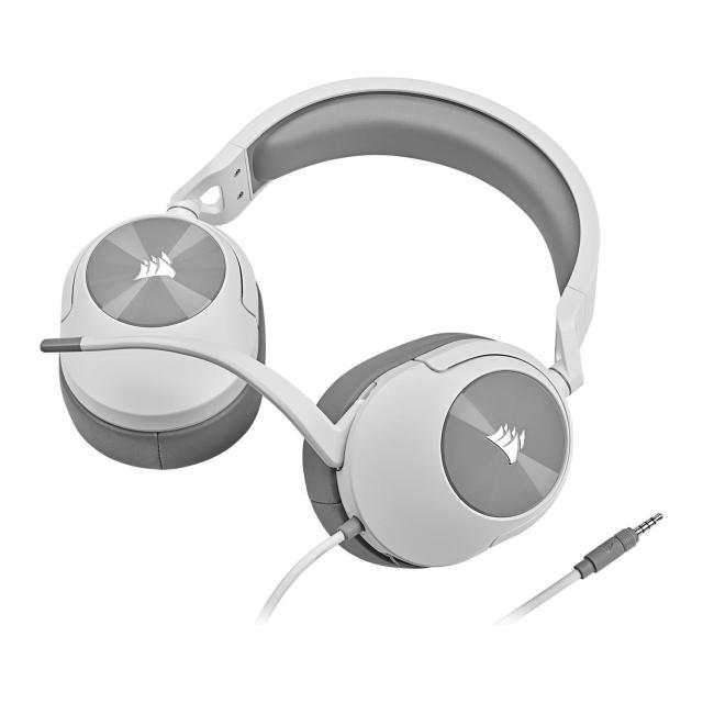 Слушалки с микрофон Corsair HS55 Carbon, 3.5mm, White