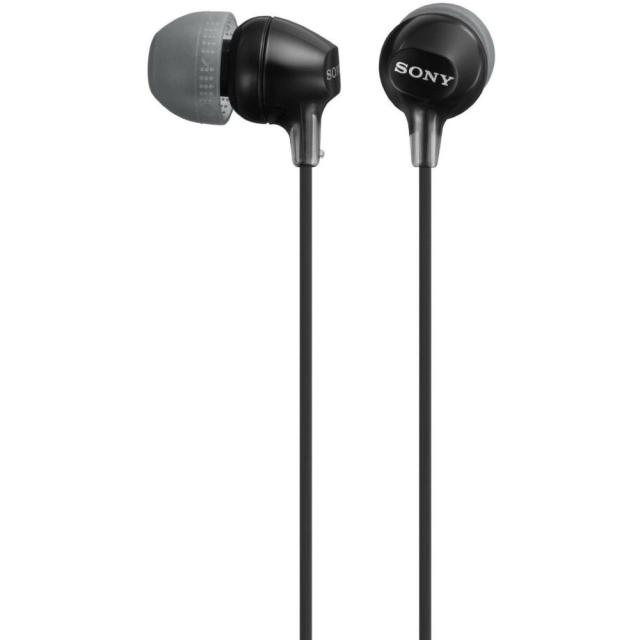 Слушалки Sony Headset MDR-EX15LP, тип "тапи", Черен