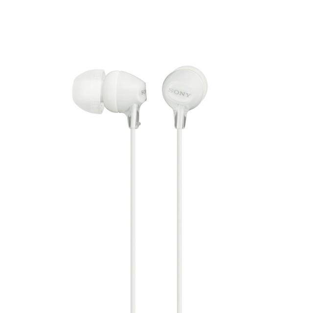 Слушалки Sony Headset MDR-EX15LP, тип "тапи", Бял