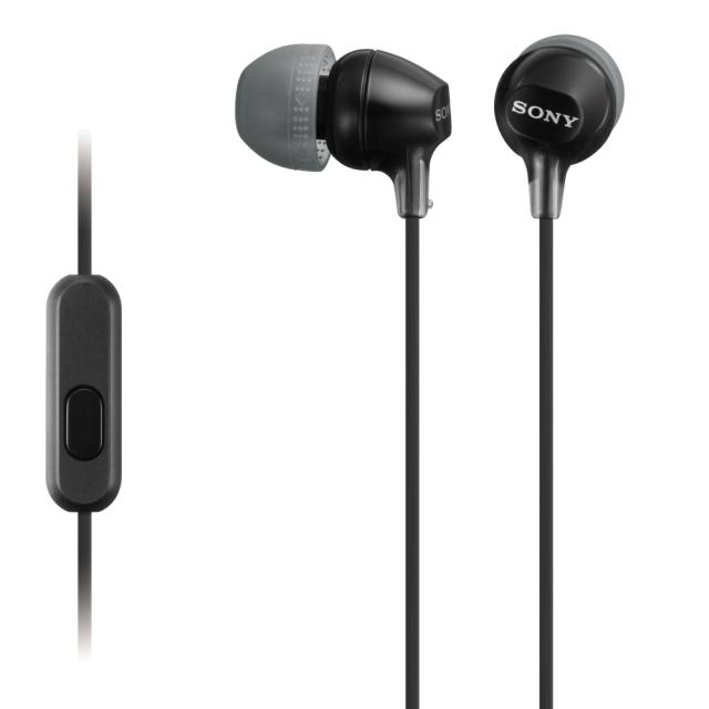 Слушалки Sony Headset MDR-EX15AP, Черно-сиви