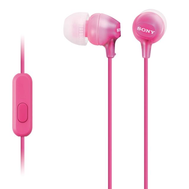 Слушалки Sony Headset MDR-EX15AP, Розови