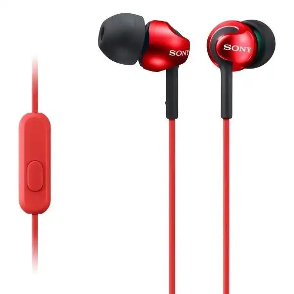 Слушалки Sony Headset MDR-EX110LP red