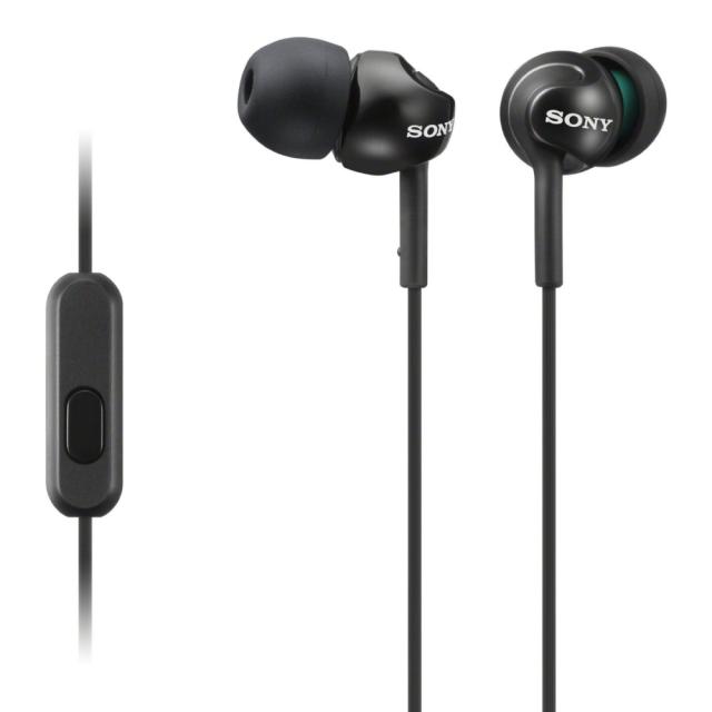 Слушалки Sony Headset MDR-EX15AP, Черни
