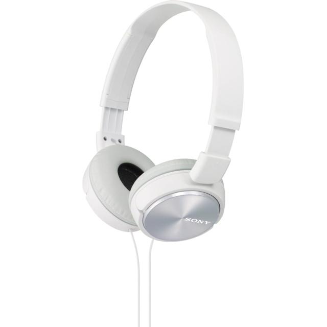 Слушалки Sony Headset MDR-ZX310, 3,5 мм жак, Бели