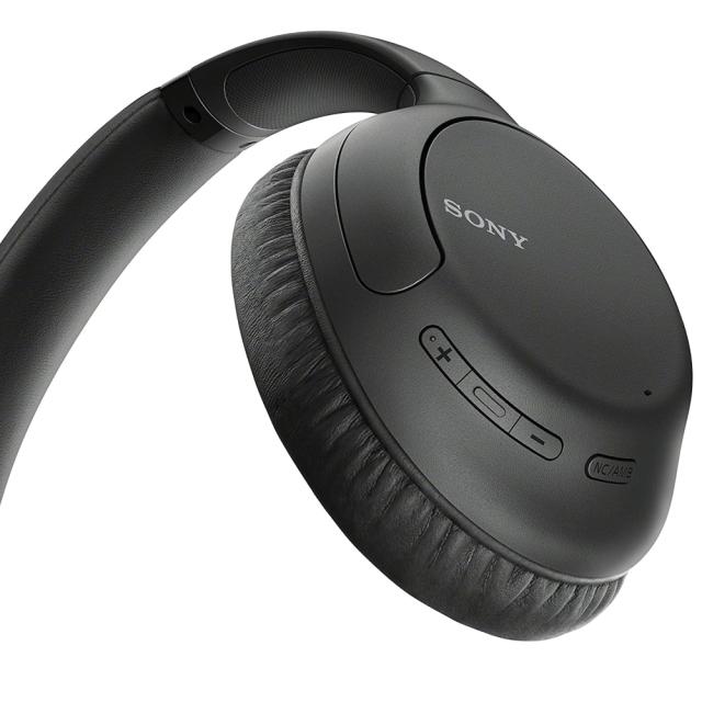 Слушалки Sony WH-CH710N, безжични, Bluetooth/NFC, микрофон, Черни