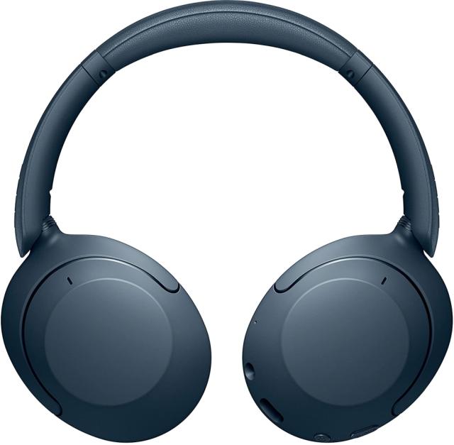 Слушалки Sony WH-XB910N, безжични, Bluetooth, микрофон, шумопотискане, Сини