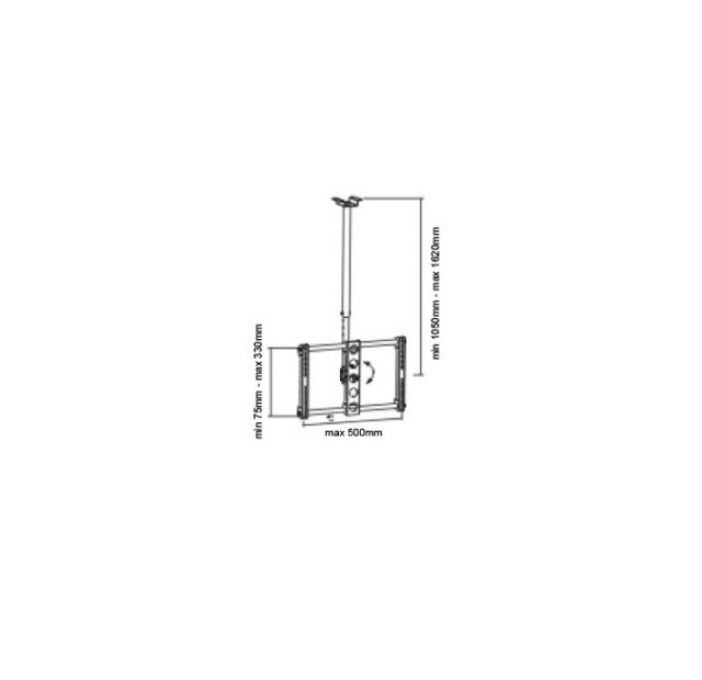 Стойка Sunne Ceiling TV Bracket, 26"-47", Tilt 15°, VESA400x400