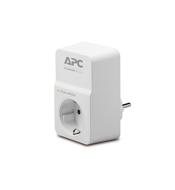 Филтър APC Essential SurgeArrest, 1 гнездо, 230V, Бял