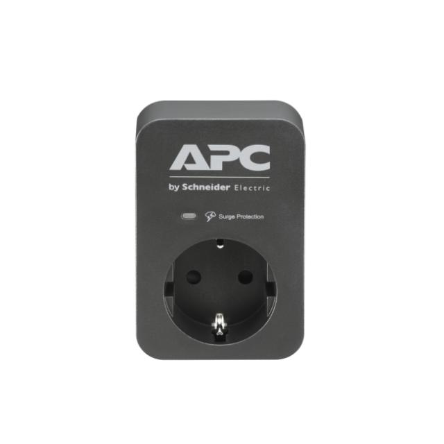 Eлектрически филтър APC Essential SurgeArrest, 1 гнездо, 230V, Черен