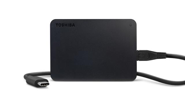 Външен диск Toshiba ext. Canvio Basics 2.5'' 2TB, USB-C, Black, HDTB420EKCAA