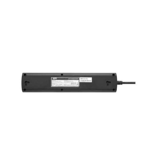 Разклонител APC UPS Power Strip, 4 гнезда CEE 7 Schuko, IEC C14, Бутон вкл/изкл, за UPS, черен